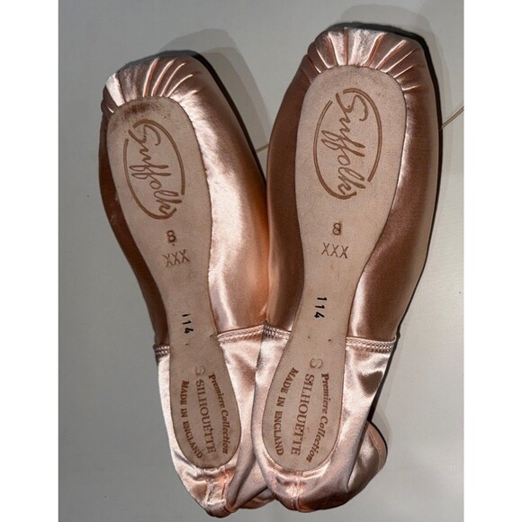 Suffolk Silhouette Pointe Ballet Shoes NEW 8 XXX Standard England Women’s US 10 - Picture 8 of 11